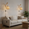 Freya Vintage Wandleuchte Rattan & Holz E27 | Shiraki