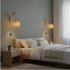 Freya Vintage Wandleuchte Rattan & Holz E27 | Shiraki