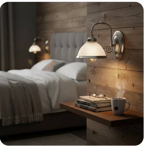 Sophie Wandleuchte E27 Silber Antik Jugendstil | Shiraki