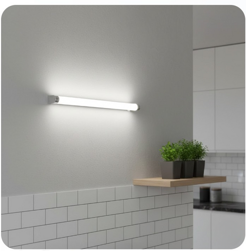 Elina LED Spiegelleuchte IP44 12W 45cm Chrom | Shiraki