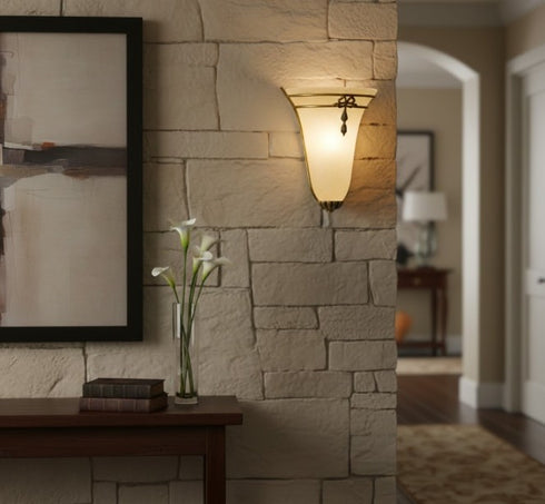 Clara Wandleuchte E14 Bronze Jugendstil | Shiraki