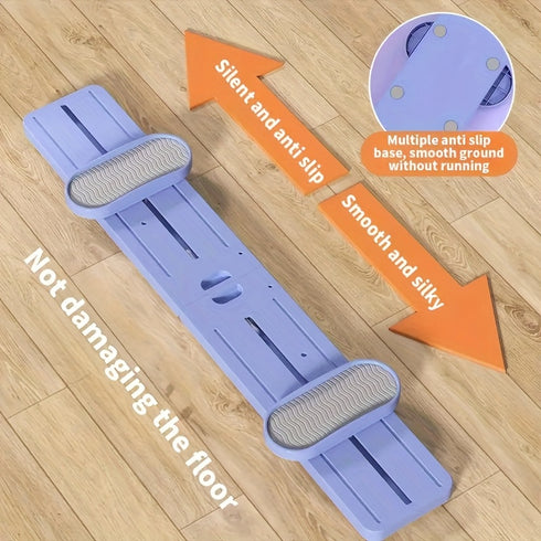 Fitomi 5‑in‑1 Trainingsboard mit Griffen & Gleitrollen – Multifunktionales Core-Trainer-Set für Bein-, Hüft- & Beckenboden-Workouts