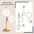 Moderne Tischlampe mit Schalter – Schlafzimmer-Leuchte