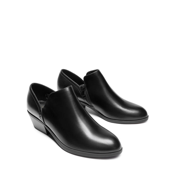 Stiefeletten mit niedrigem Absatz für Damen | runde Kappe mit Reißverschluss