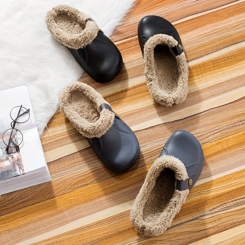 Damen Flauschig Hausschuhe – Wasserdichte