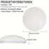 LED Sternenhimmel Deckenleuchte Ø 30 cm 18 W 3CCT