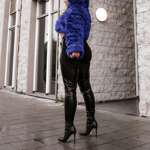 DAMEN ÜBERKNIE CHAPS STIEFEL MIT STILETTO-ABSATZ – MODISCHE HIGH HEEL OVERKNEE BOOTS