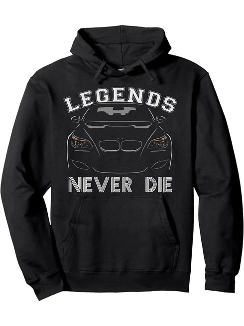 Straven Herren Hoodie Automotive Print – Pullover Sweatshirt Kapuze Langarm