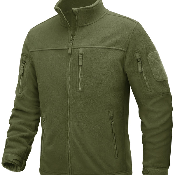 Magnivarion Herren Fleecejacke – voller Reißverschluss warm wintergerecht