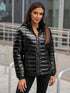 Damen glänzende Daunenjacke | winddicht