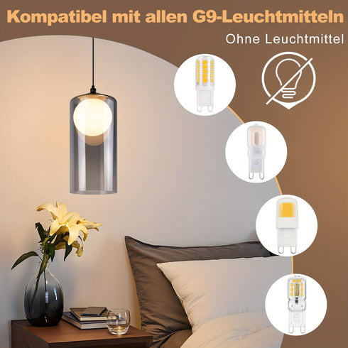 Sigrid Vintage Pendelleuchte Hängelampe Hochwertiger Glasschirm 1 Stück
