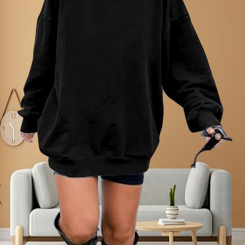 Übergroßes Los Angeles Sweatshirt Damen | Vintage Grafik Pullover