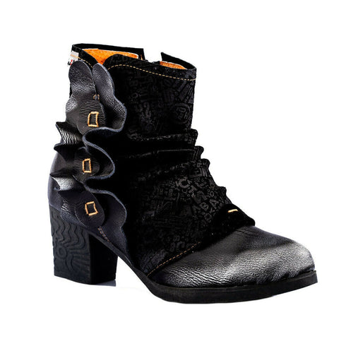 Damen-Frühlingsstiefeletten aus echtem Leder | Stilvoll und lässig