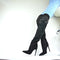 Elegante Overknee-Stiefel für Damen – Moderne Stilettos mit Glitzer, Reißverschluss und Hochwertigem Kunstleder