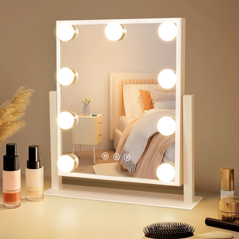 Glamora | Hollywood Make-up-Spiegel mit LED-Beleuchtung