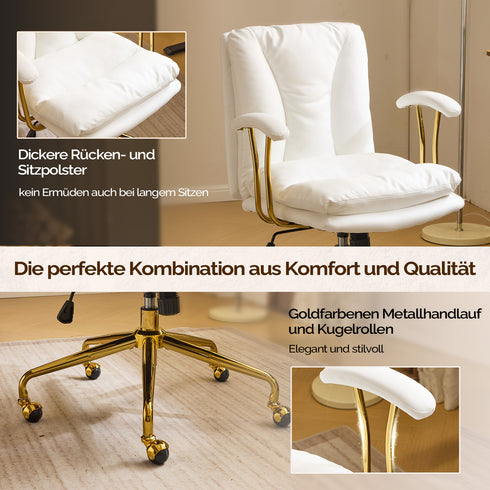 Jonas | Ergonomischer Bürostuhl mit Gold-Akzenten