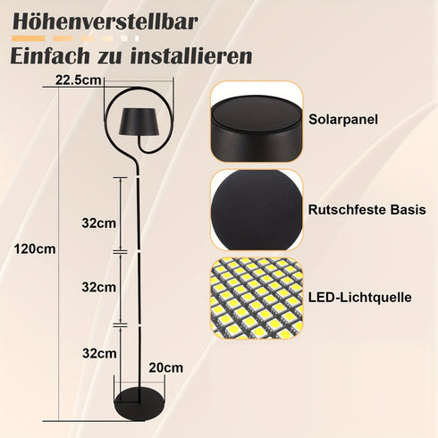 Hedda LED Stehlampe Dimmbar Höhenverstellbar | Shiraki