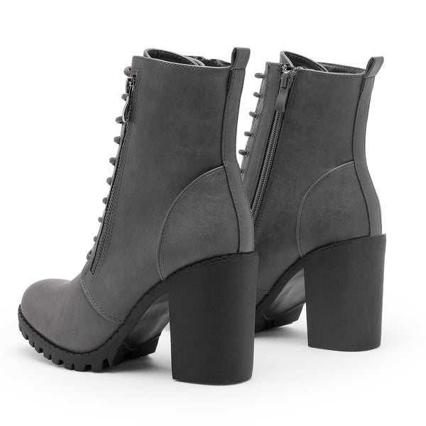 DAMEN COMBAT BOOTS I HIGH HEELS