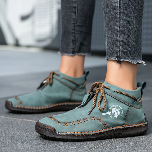 EINFARBIGE STIEFELETTEN FÜR DAMEN