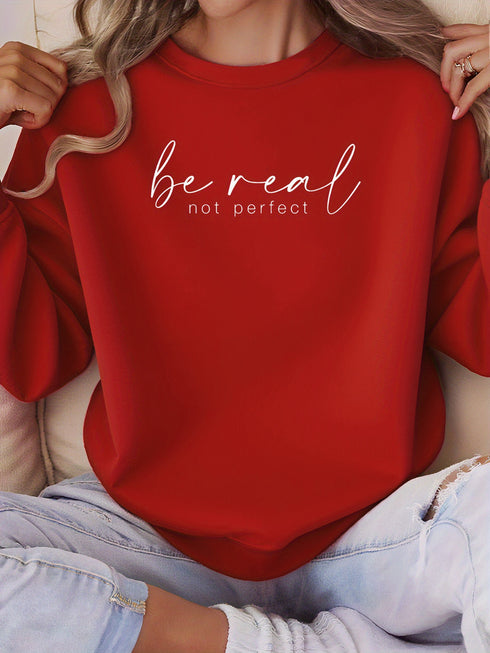 Motivierendes Damen-Sweatshirt | locker sitzender Pullover mit Statement