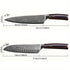 Shinju 2‑teiliges Damastmesser‑Set | Kochmesser & Fleischmesser | Pakkaholzgriff | Shiraki