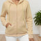 Damen Full-Zip Hoodie | Neutraler Kapuzenpullover