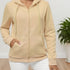 Damen Full-Zip Hoodie | Neutraler Kapuzenpullover