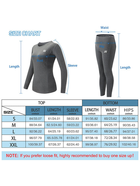 2er-Pack Damen Thermounterwäsche Set | Stretch & Wärme für Sport