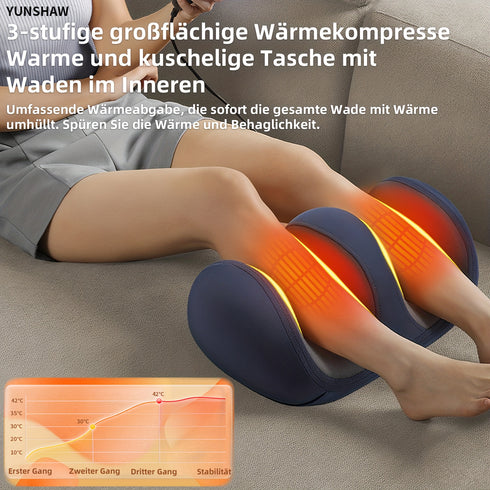 Fußmassagegerät mit Wärme | 3 Heizstufen Shiatsu & Knetmassage für Füße und Beine