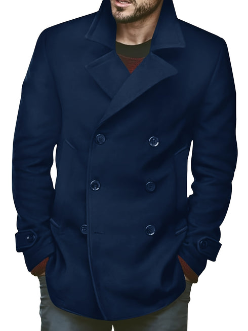 Korvran Herren Trenchcoat Winter – Business & Freizeitjacke