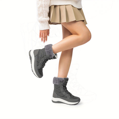 Elegante und Bequeme Damen-Winterstiefel für Draußen