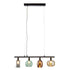 Lykke 4-Glühbirnen-Hängelampe Höhenverstellbar | Moderne Pendelleuchte aus Glas