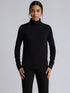 Damen Rollkragenpullover in Schwarz - Langarm-Hochhals-Pulli