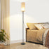 Solveig LED-Stehlampe Vintage-Stoffbildschirm mit Zugkettenschalter | Shiraki