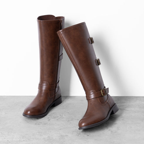 DAMEN REITSTIEFEL - STRETCH-KNIEHOSENSTIEFEL I RETRO-REITERSTIL