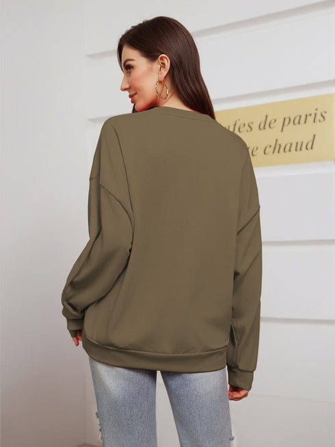 Motivierendes Damen-Sweatshirt | locker sitzender Pullover mit Statement