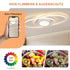 LumiGlow 48W LED-Deckenlicht mit Fernbedienung - Schwarz, dimmbar für Wohnzimmer, Schlafzimmer, Küche und Balkon