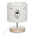 Baby-Tischlampe Baumwolle und Holz | sanftes Nachtlicht für Babyzimmer