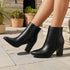 Damen Knöchel-Stiefel mit klobigem Blockabsatz