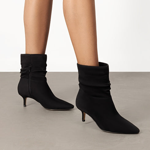 STIEFELETTEN MIT SPITZER ZEHENPARTIE FÜR DAMEN, MIT MITTELHOHEM SCHAFT