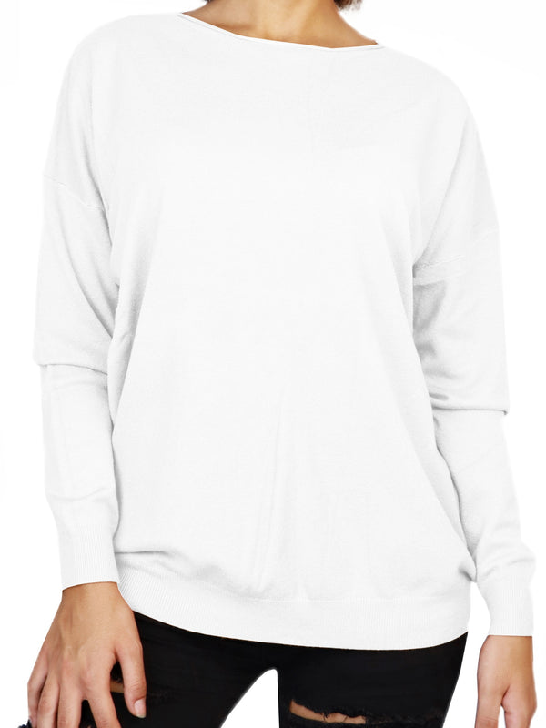 DAMEN PULLOVER MIT U-AUSSCHNITT – WEICHER BEQUEMER PULLOVER