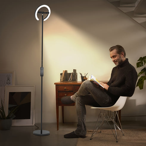 Soren LED Stehleuchte Modern Dimmbar Schwarz | Shiraki