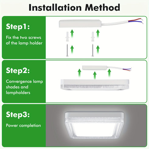 LED Deckenleuchte Quadratisch 48 W Flach Design