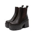 DAMEN PLATEAU BLOCKABSATZ STIEFELETTEN