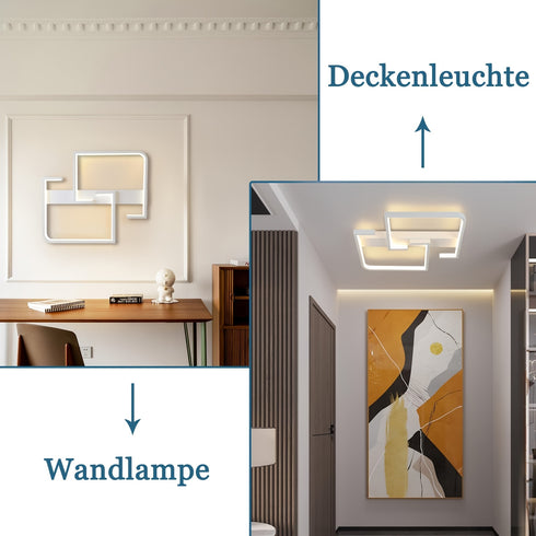 LumaGlow LED-Deckenleuchte - 19W, Warmweiß 3000K, Modernes Design für Küche, Schlafzimmer, Wohnzimmer - Einfache Montage, Energieeffizient