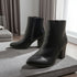 Damen Knöchel-Stiefel mit klobigem Blockabsatz