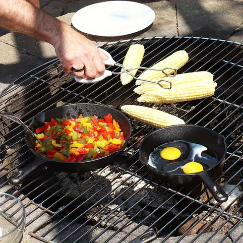 GussFeueri – 3er Set Gusseisenpfannen für Grill, Gas & Ofen | 17 cm, 21 cm, 26 cm | Für Steak, Rösti & mehr