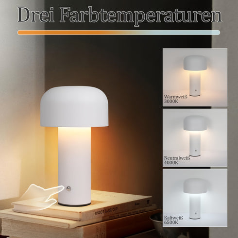 Kabellose LED-Tischlampe | 2 W dimmbar wiederaufladbar für Kinderzimmer