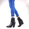 DAMEN SCHUHE STIEFELETTEN - COWBOY WESTERN BOOTS HIGH HEELS