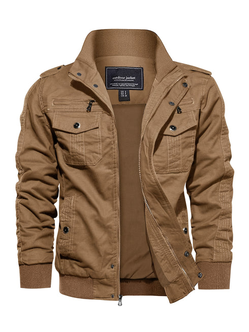 Bikerjacke aus Leder für Herren von Vortexar – Rock-Stil aus echtem Lammleder